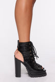 Day Dreamer Booties - Black Croc