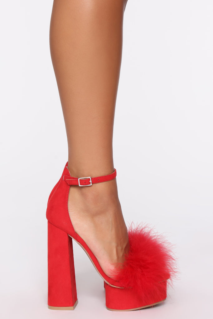 You Were Saying Heeled Sandals - Red