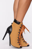 Wishful Thinking Booties - Camel