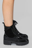 On What Grounds Platform Bootie - Black