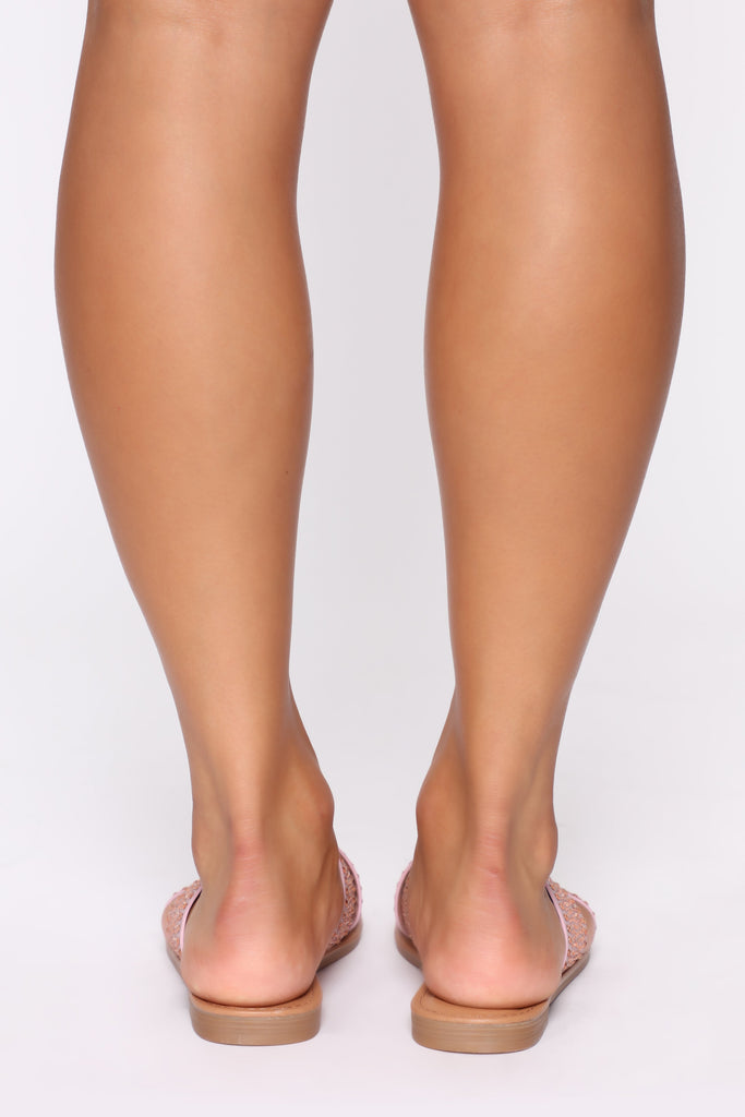 Calling Out Flat Sandals - Blush