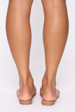 Calling Out Flat Sandals - Blush