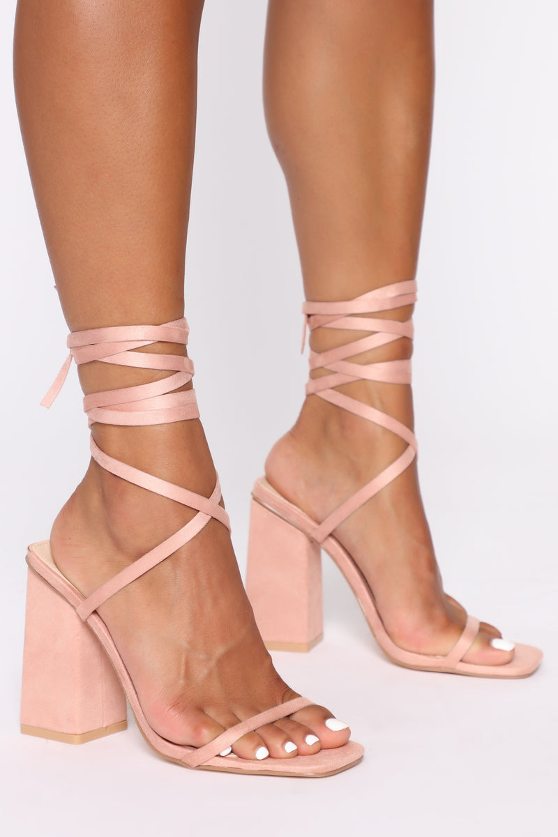 Better Late Than Never Heeled Sandals - Blush