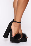 You Were Saying Heeled Sandals - Black