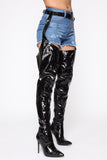 Baddy Alert Heeled Boot - Black