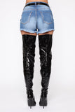Baddy Alert Heeled Boot - Black