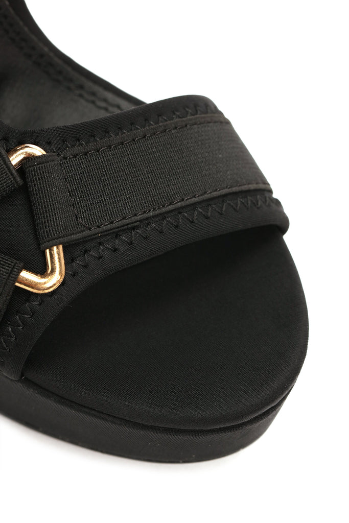 Head In The Clouds Platform Heel - Black