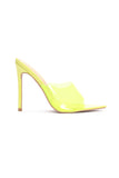 Those Are Fire Heeled Sandals - Yellow