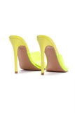 Those Are Fire Heeled Sandals - Yellow