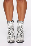 Without A Doubt Booties - Grey Snake