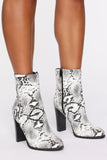 Without A Doubt Booties - Grey Snake