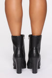 Without A Doubt Booties - Black
