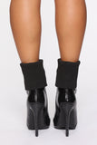 All That Matters Booties - Black Croc