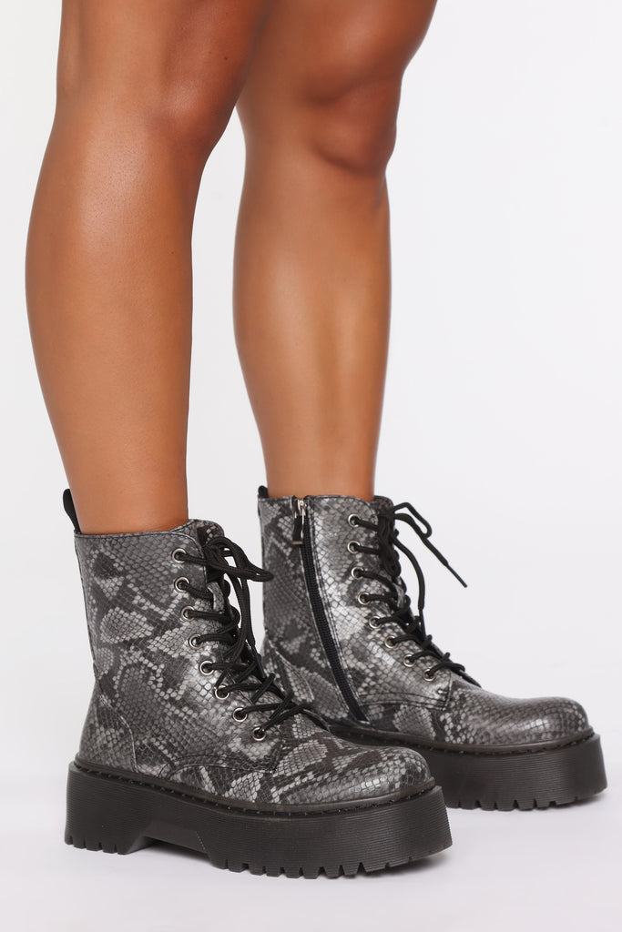 High Tolerance Booties - Grey Snake