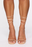 Admiration Heeled Sandals - Nude