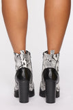 Up All Night Booties - Snake