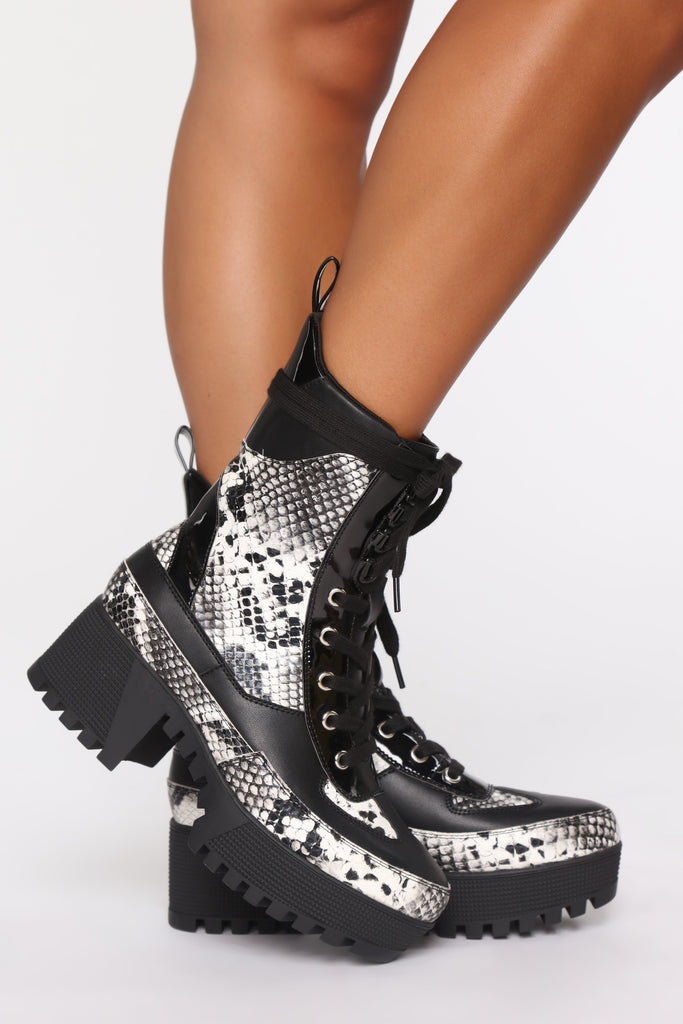 Walk The Other Way Booties - Snake