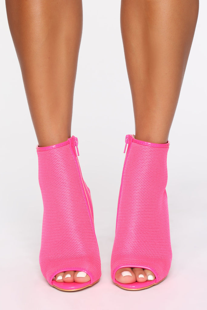 Beautiful Mess Booties - NeonPink