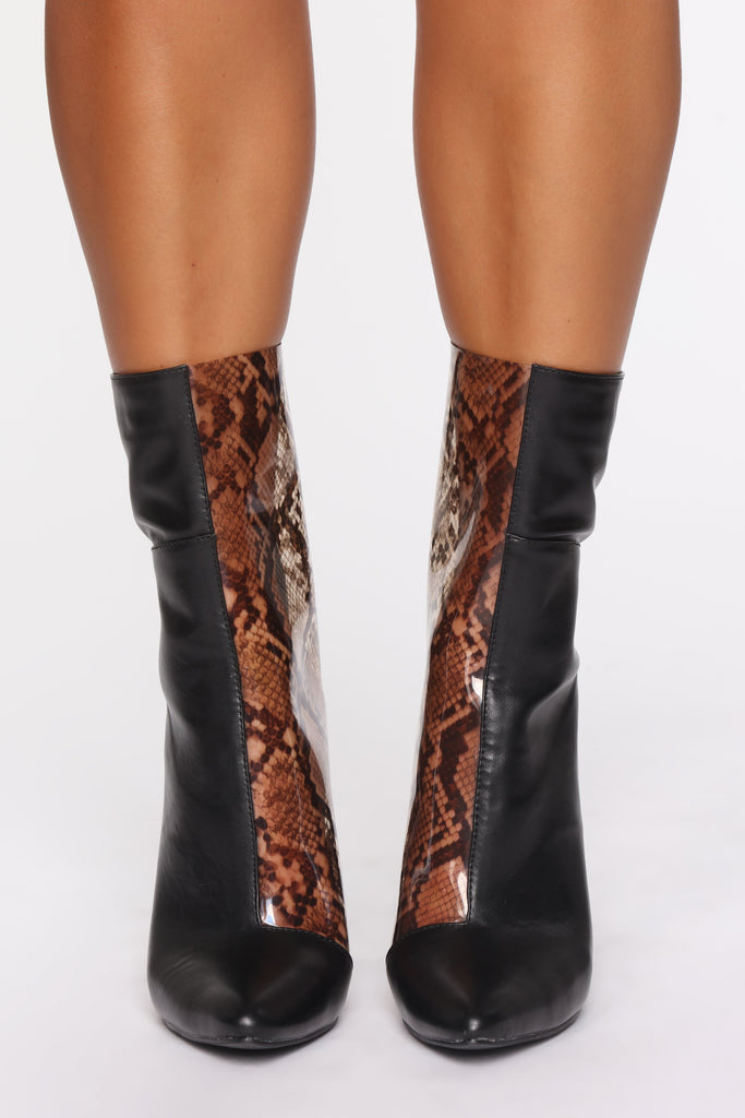 Can't Let You Go Booties - Black