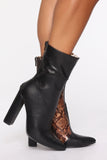 Can't Let You Go Booties - Black
