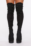 Ready Set Go Heeled Boots - Black