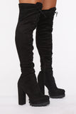 Ready Set Go Heeled Boots - Black