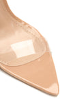 Coming Through Heeled Sandal - Nude Patent
