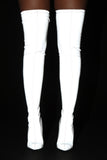 Not My Problem Reflective Heeled Boots - Silver