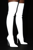 Not My Problem Reflective Heeled Boots - Silver