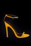 No Regrets Heeled Sandal - Glow In The Dark Orange