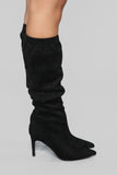 Speak To Me Heeled Boot - Black