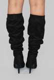 Speak To Me Heeled Boot - Black