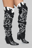 Make Your Own Path Heeled Boot - Black