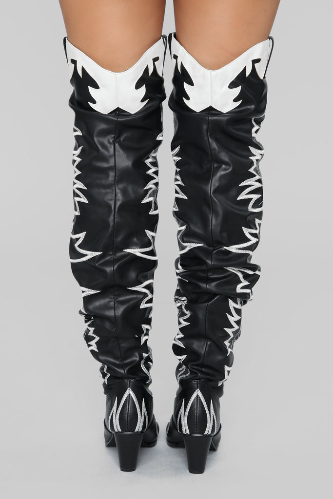 Make Your Own Path Heeled Boot - Black