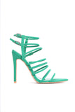 Not That Obvious Heeled Sandal - Emerald Green