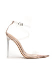 Coming Through Heeled Sandal - RoseGold