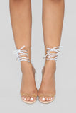 Did I Ask You Heeled Sandal - Nude