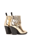 Saddle Up Bootie - Gold