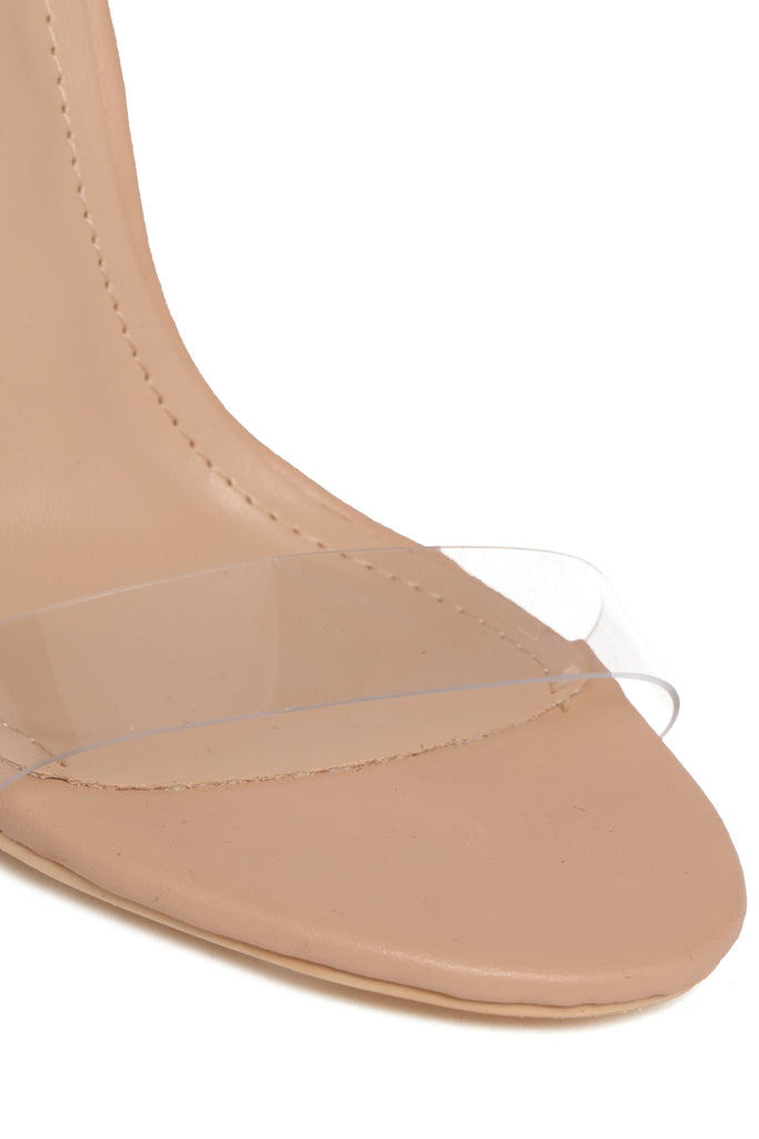 Did I Ask You Heeled Sandal - Nude