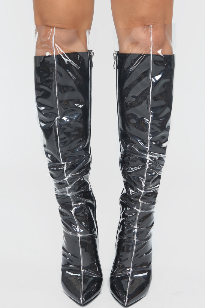 Not Far To Go Heeled Boot - Black