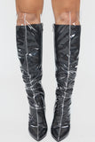 Not Far To Go Heeled Boot - Black