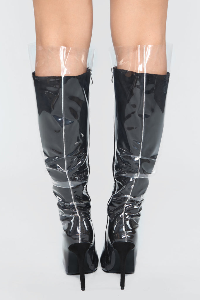 Not Far To Go Heeled Boot - Black