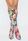 Not Far To Go Heeled Boot - Floral