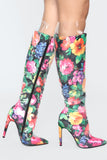 Not Far To Go Heeled Boot - Floral