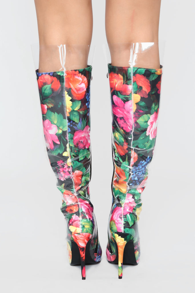Not Far To Go Heeled Boot - Floral