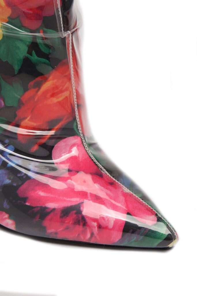 Not Far To Go Heeled Boot - Floral