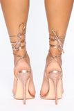 Pure Innocence Heeled Sandals - Rose Gold