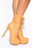 Blow Your Mind Booties - Cognac