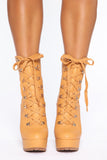 Blow Your Mind Booties - Cognac