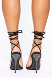 Pure Innocence Heeled Sandals - Black